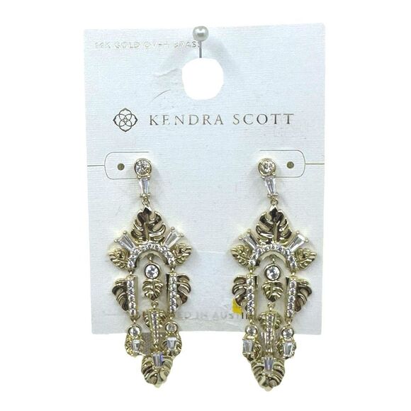 Kendra Scott Leigh Statement Chandelier Earrings - Picture 2 of 4